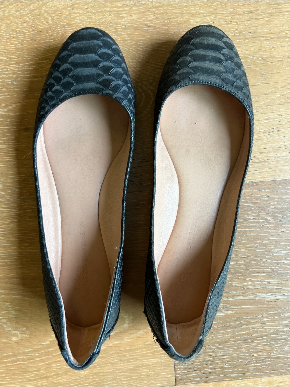 Faux Reptile Ballet Flat